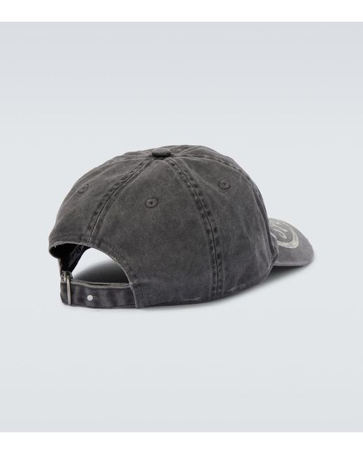 Acne Baseballcap Aus Baumwolle in Gray für Herren