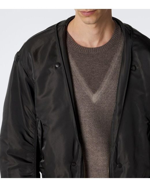 Maison Margiela Black Reversible Bomber Jacket for men
