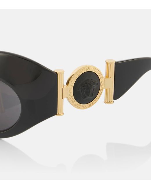 Versace Brown Medusa Oval Sunglasses