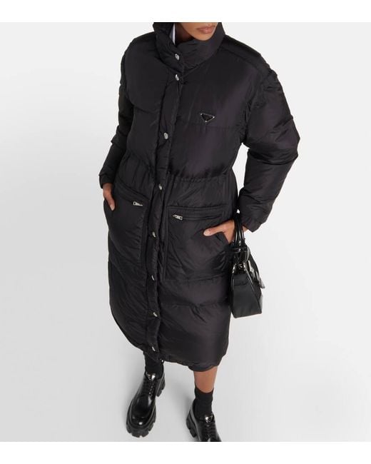 Prada Black Re-nylon Down Coat