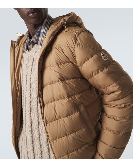 Moncler Brown Cropped Down Jacket for men