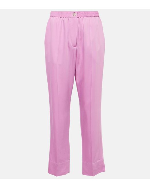Pantalon droit raccourci Tottenham Joseph en coloris Pink