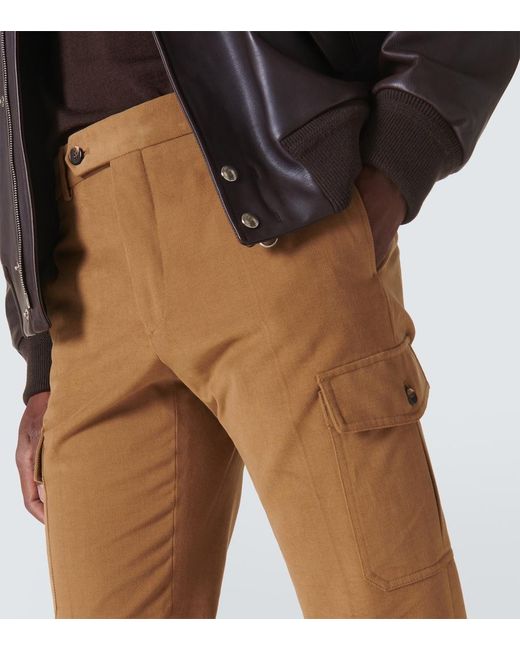 Slowear Natural Cotton Cargo Pants for men
