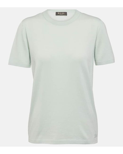 Loro Piana Green T-Shirt Angera aus Baumwolle