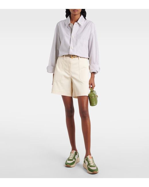 Golden Goose Deluxe Brand Green Sneakers Running Aus Veloursleder