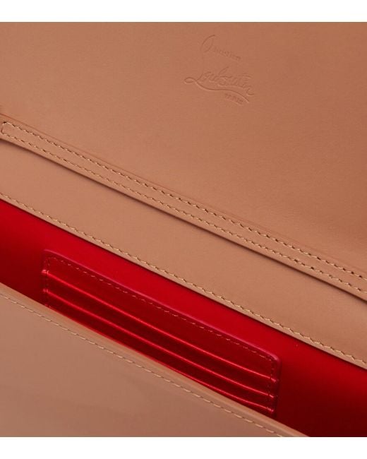 Christian Louboutin Brown Bettina Patent Leather Clutch