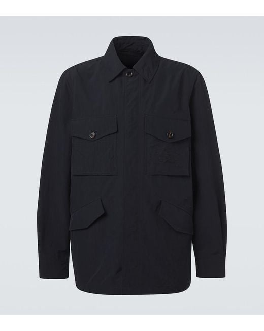Burberry Blue Ekd Field Jacket for men