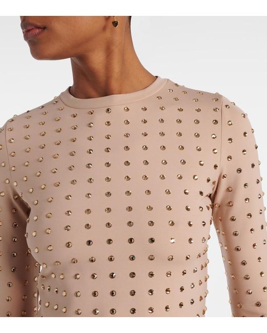 Sportmax Natural Negus Embellished Top