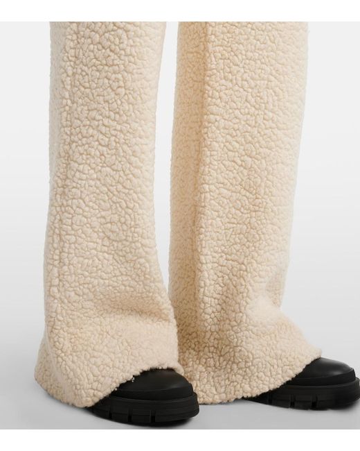 CORDOVA Natural Kozzy Wool-Blend Wide-Leg Pants