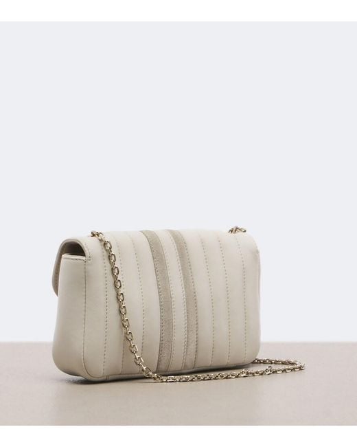 Gucci White Jetset Gg Marmont Mini Shoulder Bag