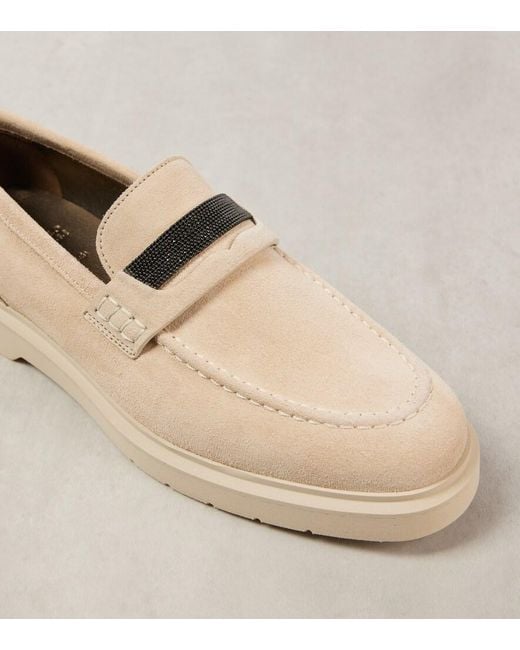 Brunello Cucinelli Natural Flat Shoes