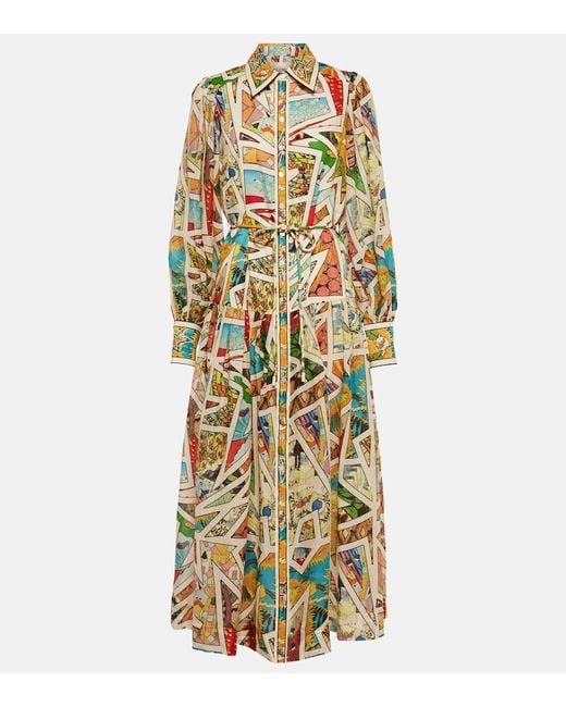 Robe Chemise Star En Lin ALÉMAIS en coloris Metallic
