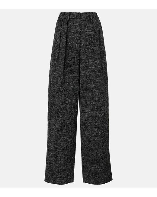 Proenza Schouler Black Label Eleanor Tweed Wide-Leg Pants