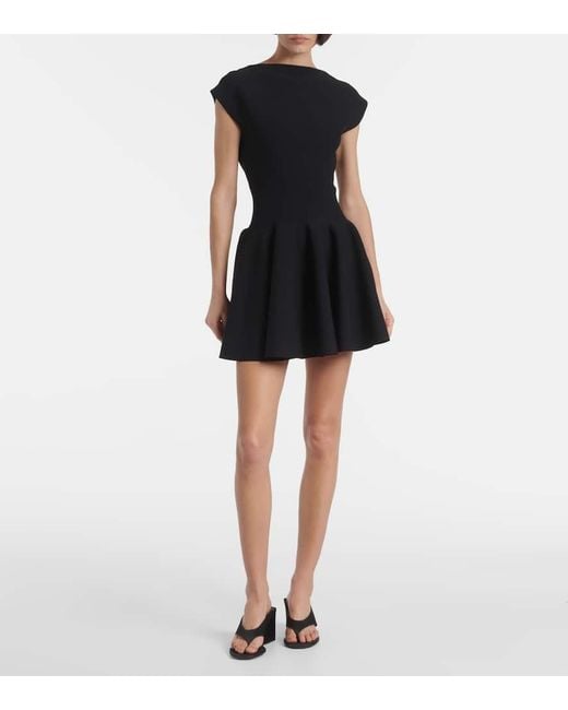 Alaïa Black Skater Minidress