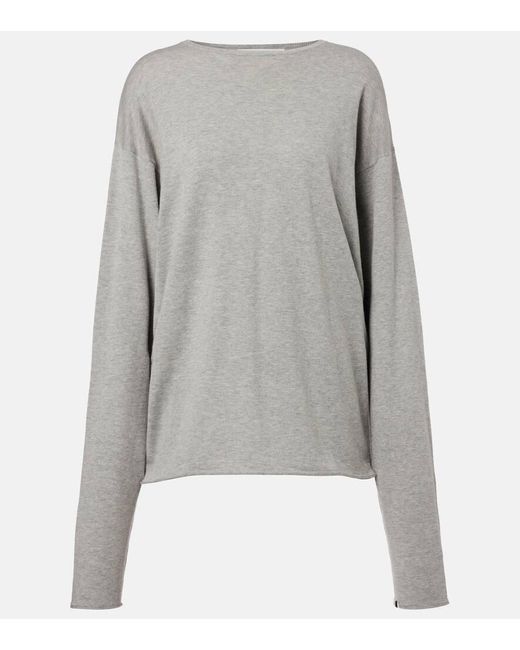 Top N°347 Aries De Algodon Y Cachemir Extreme Cashmere de color Gray