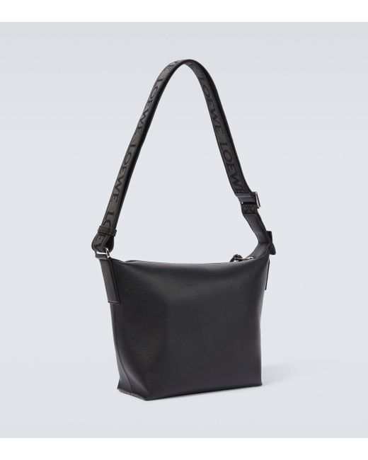 Loewe Black Cubi Small Leather Crossbody Bag for men