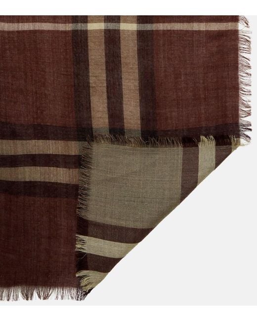 Sciarpa Check di Burberry in Brown