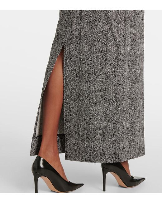 Staud Gray Murray Herringbone Maxi Skirt