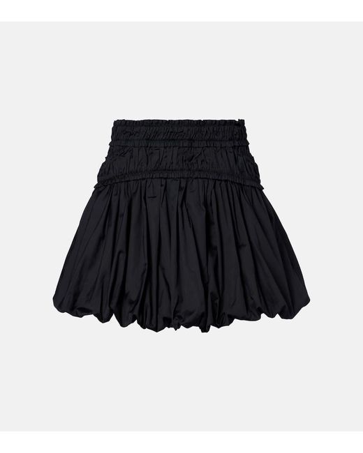 Ulla Johnson Black Minirock Nicolette Aus Baumwolle