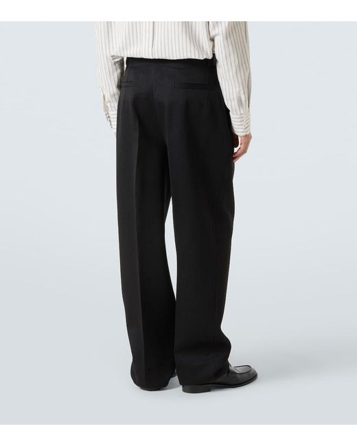 Zegna Black Wool Suit Pants for men