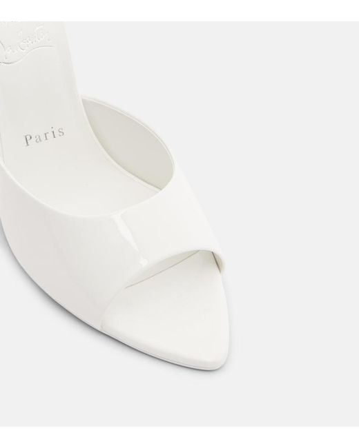 Mules Miss Z di Christian Louboutin in White