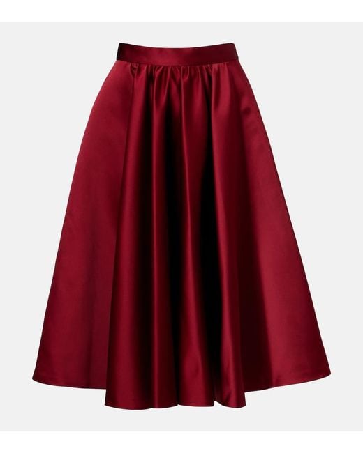 Gonna Midi Farneto di Max Mara in Red