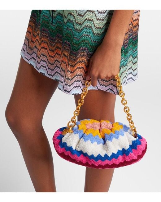 Missoni Red Zigzag Small Terry Clutch