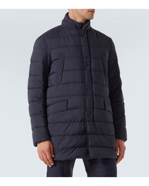 Herno Blue Convertible Down Coat for men