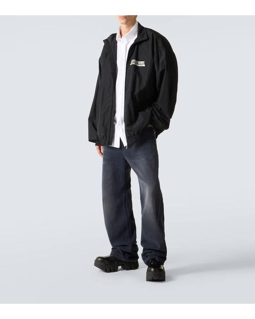 Balenciaga Trainingsjacke Masking Tape in Black für Herren
