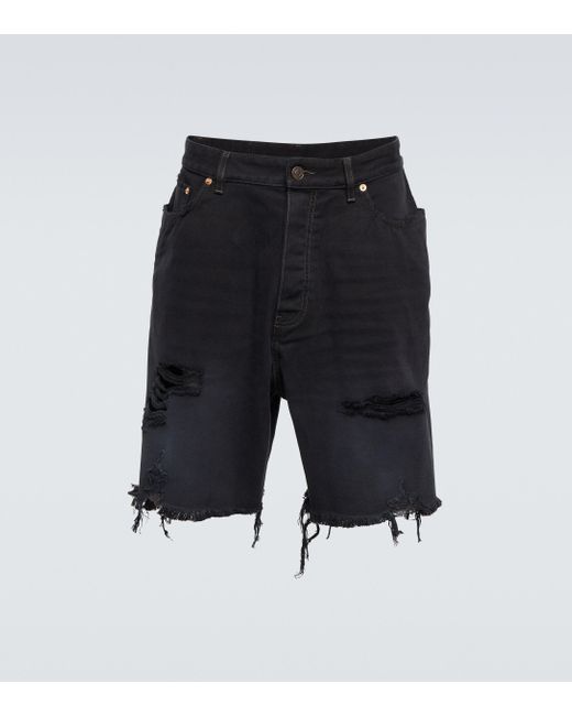 Balenciaga X Adidas Shorts aus Baumwolle in Black für Herren