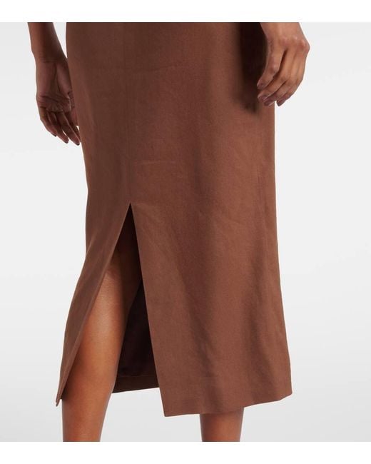 Abito Midi Isla Con Applicazioni di Veronica Beard in Brown