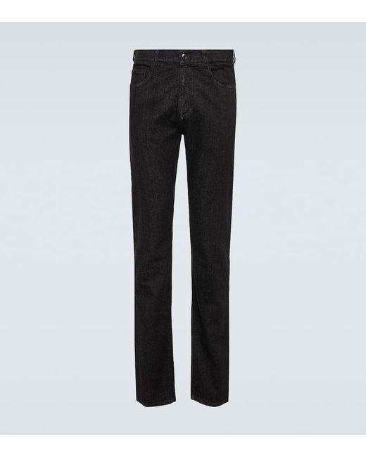 Canali Straight Jeans in Black für Herren