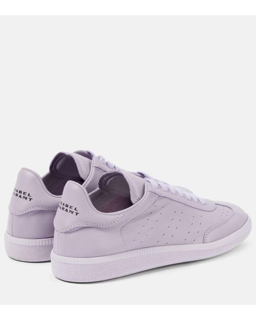 Isabel Marant Purple Kaycee Leather Sneakers