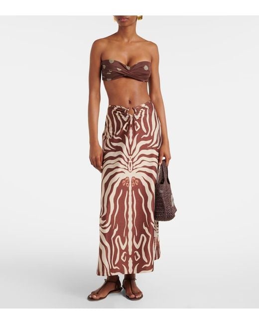 Johanna Ortiz Keel Gathered Maxi Skirt