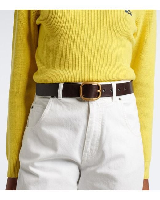 Loewe Black Leather Belt