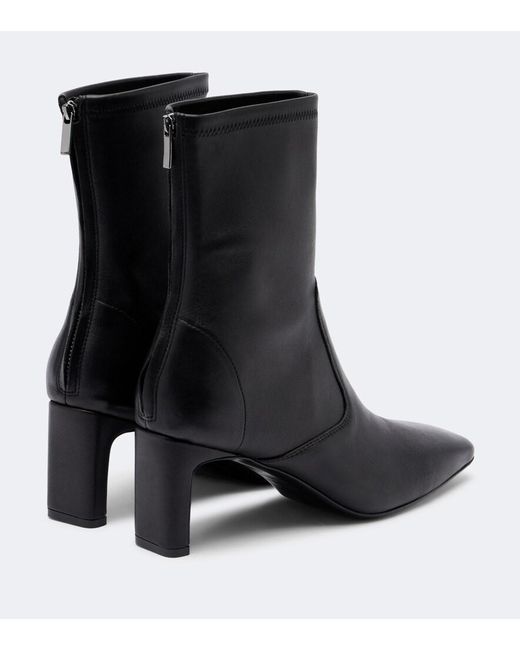 A.Emery Black Torres Leather Ankle Boots