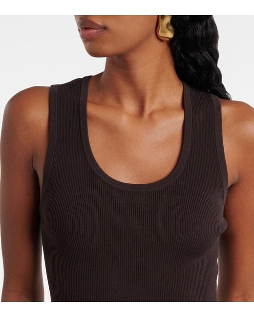 Proenza Schouler Black Label Malia Jersey And Poplin Midi Dress