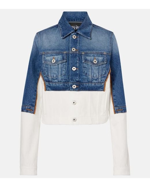Jean Paul Gaultier Blue Petit Grand Paneled Denim Jacket