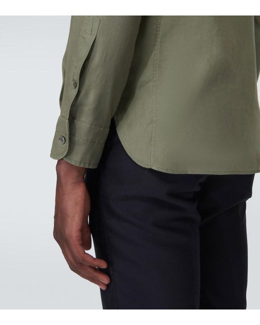Tom Ford Green Lyocell Shirt for men