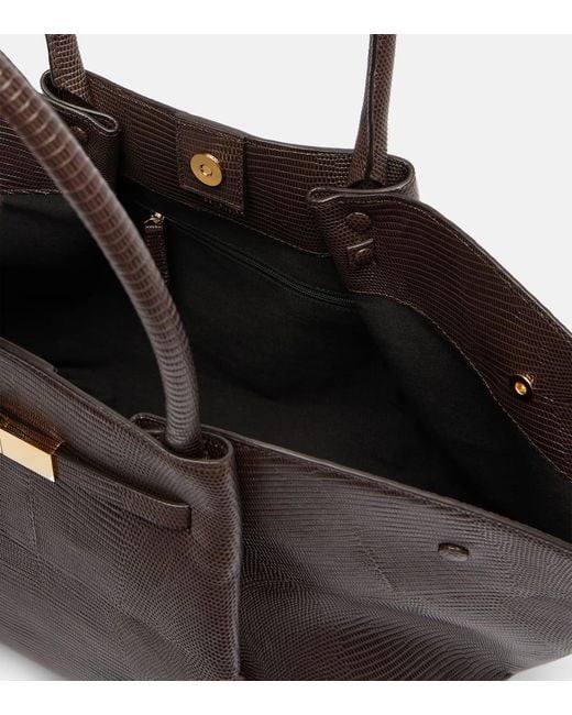 DeMellier London Black New York Leather Tote Bag