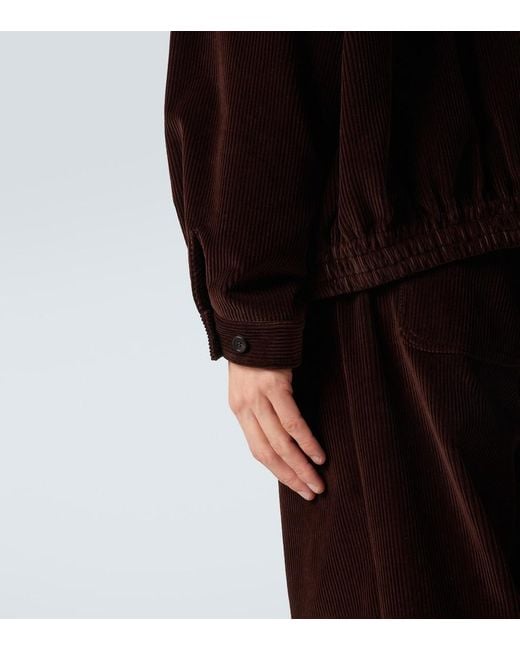 Miu Miu Black Cotton Corduroy Blouson Jacket for men