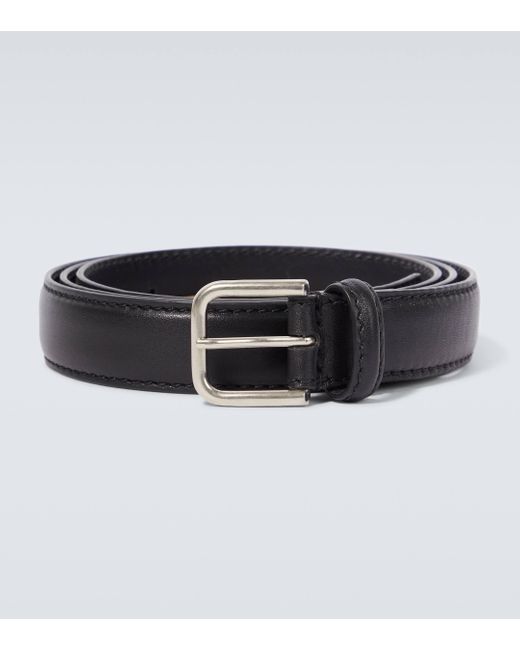 Dries Van Noten Black Leather Belt for men