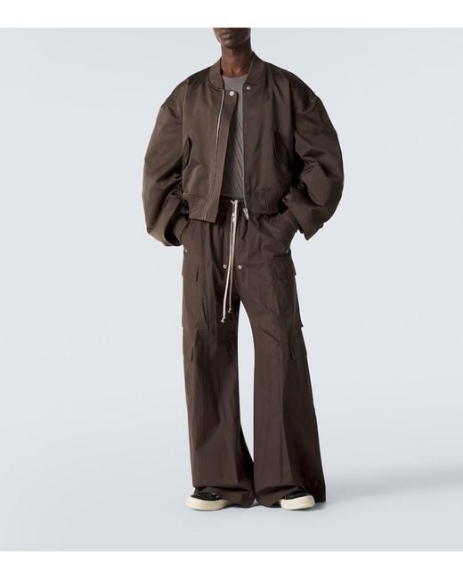 Rick Owens Brown Secchia Technical Bomber Jacket for men