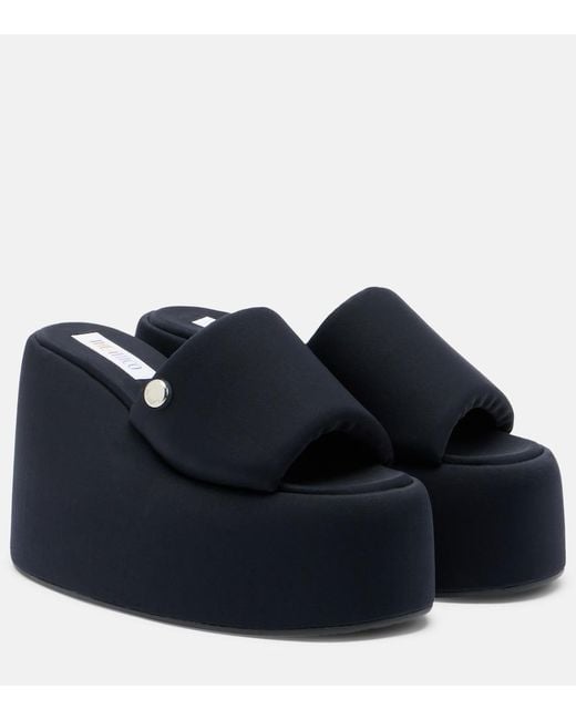 The Attico Blue Mochi Platform Slides