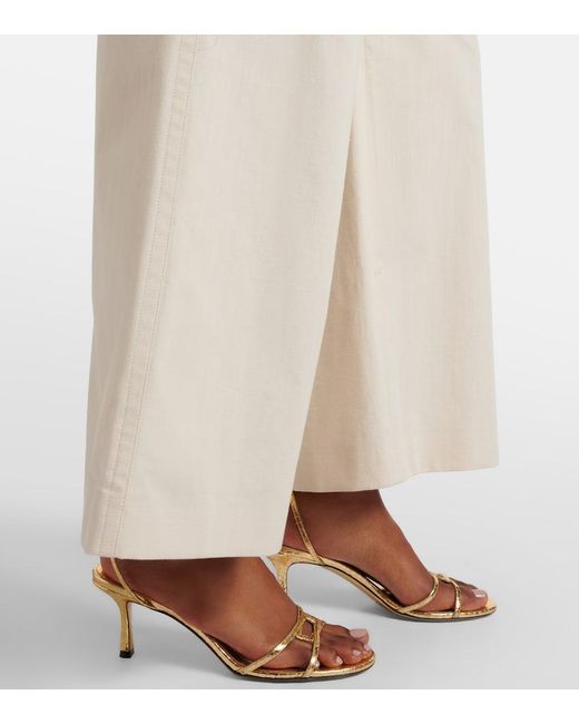 Joseph Natural Thurla Cotton Wide-Leg Pants
