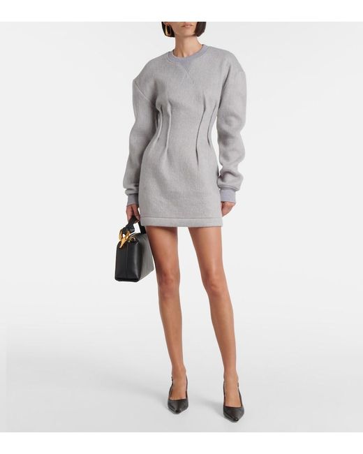 J.W. Anderson Gray Jersey Sweatshirt Dress