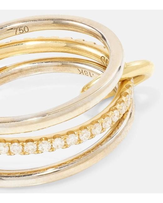 Spinelli Kilcollin Metallic Ring Sonny aus 18kt Gelb- und Weissgold mit Diamanten