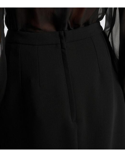 Dolce & Gabbana Black Wool-Blend Pencil Skirt