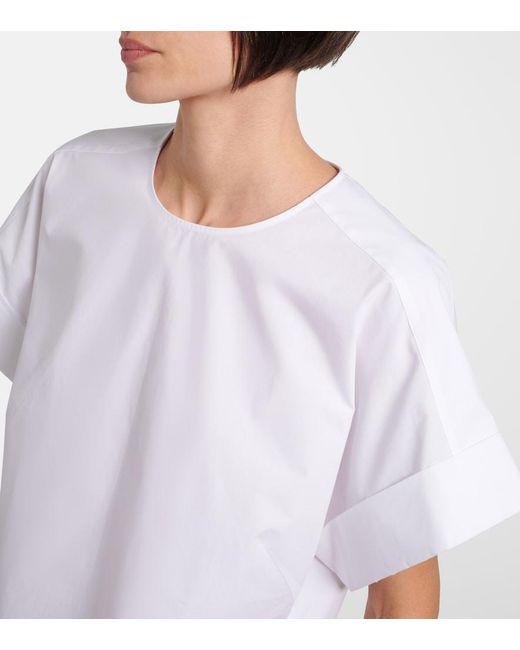 Joseph White Fassia Cotton Poplin Blouse