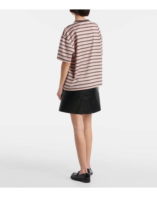 Prada Pink T-Shirt Aus Baumwolle